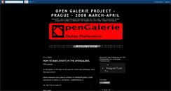 Desktop Screenshot of opengalerie.blogspot.com