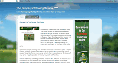 Desktop Screenshot of buysimplegolfswingreview.blogspot.com