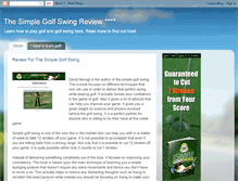 Tablet Screenshot of buysimplegolfswingreview.blogspot.com