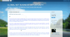 Desktop Screenshot of globalnetbusinessopportunity4u.blogspot.com