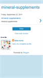 Mobile Screenshot of mineral-supplements.blogspot.com