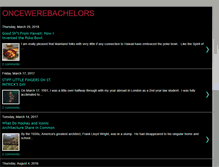 Tablet Screenshot of oncewerebachelors.blogspot.com