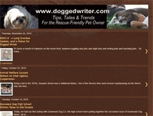 Tablet Screenshot of doggedwriter.blogspot.com