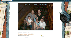 Desktop Screenshot of kendraandtheboys.blogspot.com