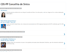 Tablet Screenshot of cds-pp-sintra.blogspot.com