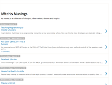 Tablet Screenshot of mitchs-musings.blogspot.com