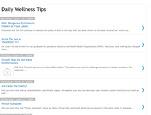 Tablet Screenshot of dailywellnesstips.blogspot.com