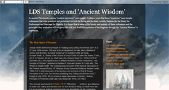 Desktop Screenshot of ancient-wisdom-lds-temple.blogspot.com