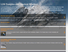 Tablet Screenshot of ancient-wisdom-lds-temple.blogspot.com