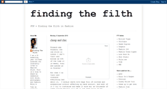 Desktop Screenshot of finding-the-filth.blogspot.com