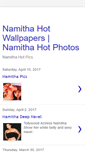 Mobile Screenshot of namithahotwallpapers.blogspot.com