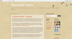 Desktop Screenshot of ebenezeracres.blogspot.com