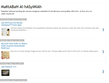 Tablet Screenshot of maktabah-alhasyimiah.blogspot.com