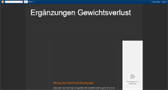 Desktop Screenshot of erganzungengewichtsverlust.blogspot.com