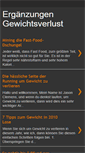 Mobile Screenshot of erganzungengewichtsverlust.blogspot.com