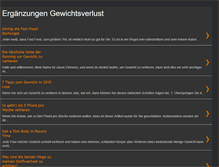 Tablet Screenshot of erganzungengewichtsverlust.blogspot.com