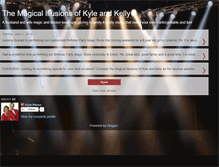 Tablet Screenshot of kyleandkellymagic.blogspot.com