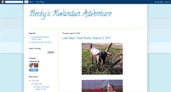 Desktop Screenshot of beckysrwandanadventure.blogspot.com