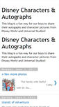 Mobile Screenshot of disneycharactersautographs.blogspot.com