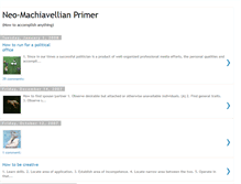 Tablet Screenshot of neomachiavellian.blogspot.com
