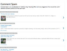 Tablet Screenshot of comment-spam.blogspot.com