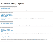 Tablet Screenshot of homesteadfamilyodyssey.blogspot.com