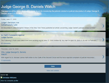 Tablet Screenshot of judgegeorgebdanielswatch.blogspot.com