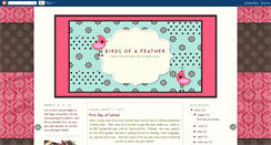 Desktop Screenshot of mybirdsofafeather.blogspot.com