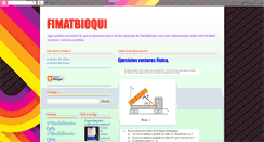 Desktop Screenshot of fimatbioqui.blogspot.com
