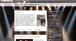 Desktop Screenshot of manuscriptmagazine.blogspot.com