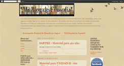 Desktop Screenshot of mi-blog-de-filosofia.blogspot.com