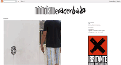 Desktop Screenshot of minimalismo-exacerbado.blogspot.com