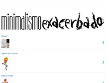 Tablet Screenshot of minimalismo-exacerbado.blogspot.com