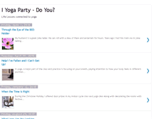 Tablet Screenshot of iyogaparty.blogspot.com