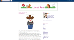 Desktop Screenshot of life-of-pea.blogspot.com