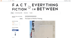 Desktop Screenshot of factfictionandeverything.blogspot.com