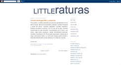 Desktop Screenshot of littleraturas.blogspot.com