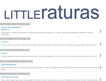 Tablet Screenshot of littleraturas.blogspot.com