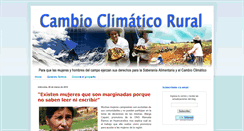 Desktop Screenshot of cambioclimaticorural.blogspot.com