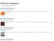 Tablet Screenshot of differentisdangerous.blogspot.com