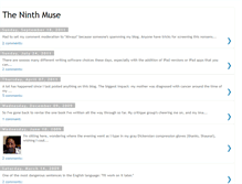 Tablet Screenshot of ninthmuse.blogspot.com