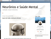 Tablet Screenshot of neuronios-saudemental.blogspot.com
