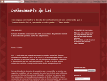 Tablet Screenshot of conhecimentodelei.blogspot.com