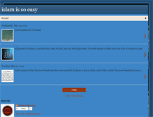 Tablet Screenshot of islamsoeasy.blogspot.com