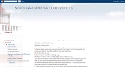 Desktop Screenshot of nigerianafricanfoodrecipes.blogspot.com