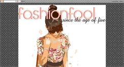 Desktop Screenshot of fashionfool22.blogspot.com