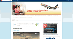 Desktop Screenshot of airflightsindia.blogspot.com