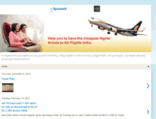 Tablet Screenshot of airflightsindia.blogspot.com