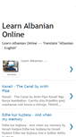 Mobile Screenshot of learningalbanian.blogspot.com