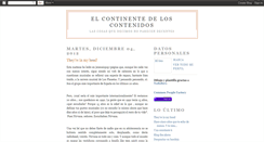 Desktop Screenshot of elcontinentedeloscontenidos.blogspot.com